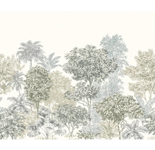 Papier peint avec motif de forêt