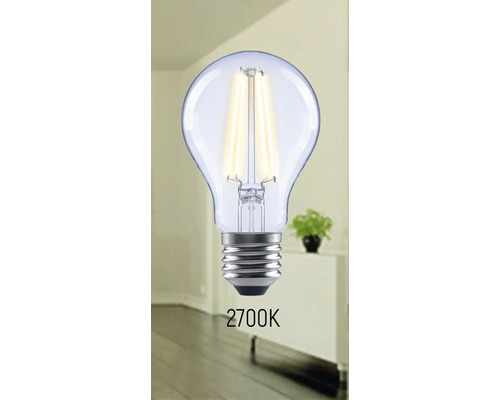 Klare LED Lampe mit 2700K Farbtemperatur