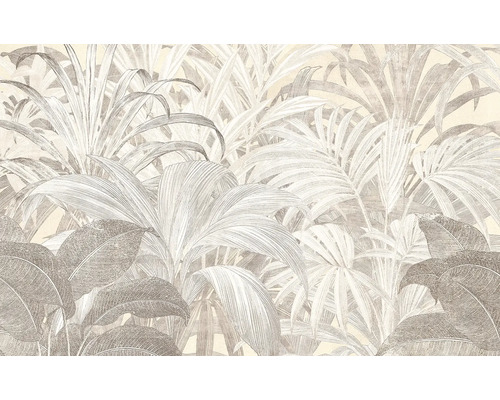 Papier peint panoramique intissé IF4-054 Infinity 2 Summery Spot 4 pces 400 x 250 cm Papier peint avec motif de feuilles pour la décoration murale