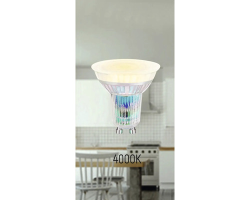 Lampe LED GU10 avec température de couleur de 4000 kelvins