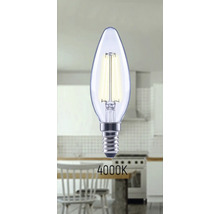 Lampe à bougie avec culot E14 et couleur de lumière 4000 Kelvin