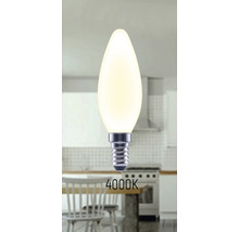 Lampe à bougie avec culot E14 et température de couleur de 4000 Kelvin