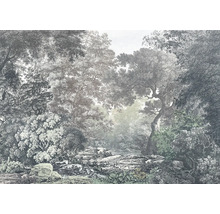 Papier peint avec motif de forêt