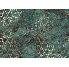Papier peint avec motif géométrique sur fond marbré