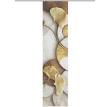 Schiebetür mit Blatt- und Kreismotiven für den Innenbereich