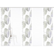 Panneau coulissant avec motif abstrait pour décoration de fenêtre