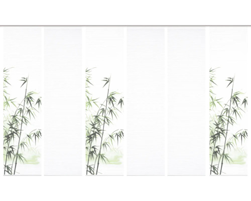 Schiebegardine mit Bambusmotiven für Fensterdekoration