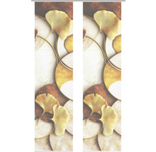 Schiebegardine mit Ginkgo-Blatt-Motiv