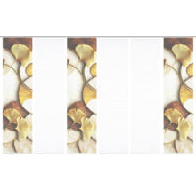 Schiebetür mit Blattmotiv für Wohnräume