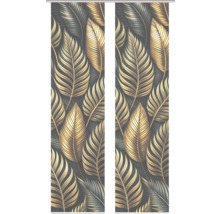 Schiebegardine mit Blattmuster