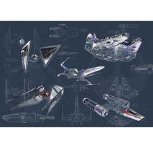 Illustration von Star Wars Raumschiff Designs