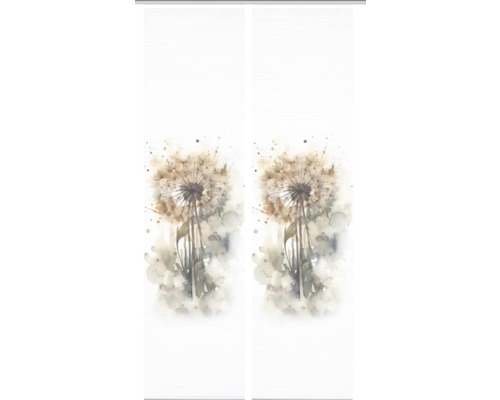 Dekorative Tür mit Pusteblumenmotiv