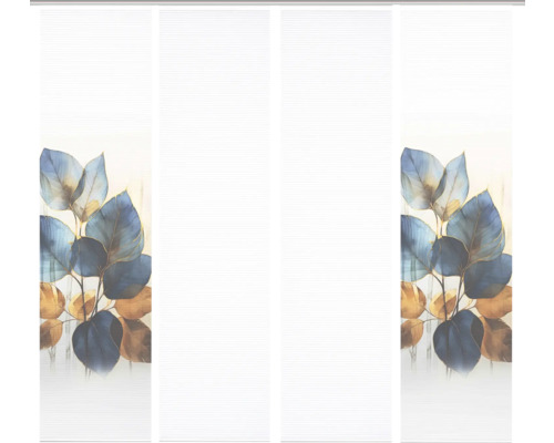 Schiebegardine mit Pflanzenmotiv