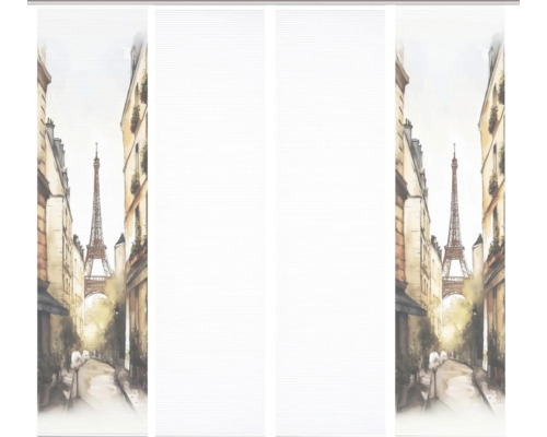 Schiebevorhang mit Paris Motiv und Eiffelturm