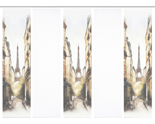 Schiebevorhang mit Paris Motiv und Eiffelturm