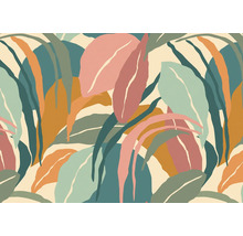 Motif de feuilles abstraites pour décoration murale
