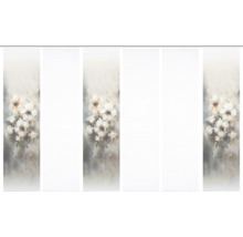 Schiebegardine mit Blumenmuster