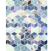 Motif de cubes géométriques abstraits pour décoration murale