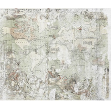 Weltkarte Tapete mit Weltkarte und historischen Motiven