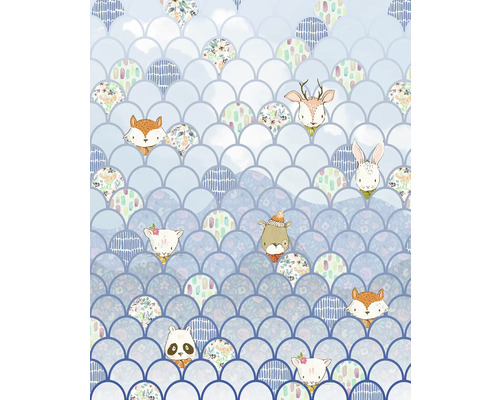 Papier peint avec motifs d'animaux et design de coquillages