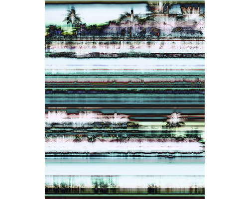 Peinture murale décorative avec motif de palmier