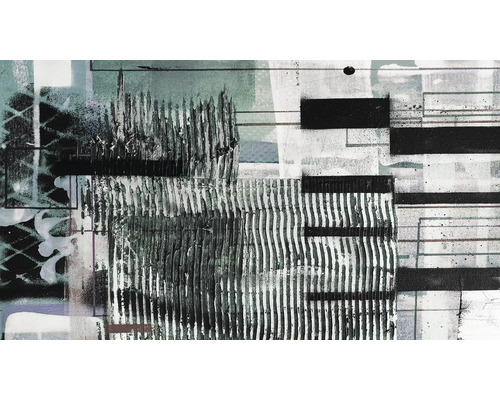 Image murale abstraite avec des éléments graphiques