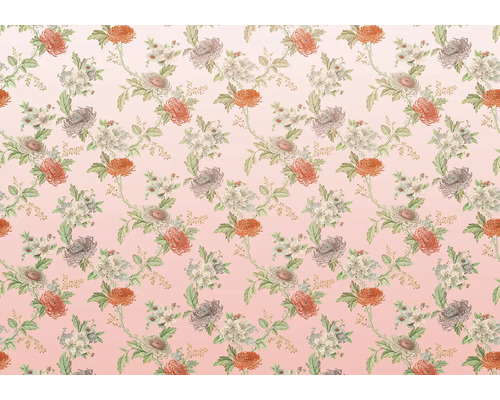 Papier peint à fleurs avec motif de roses