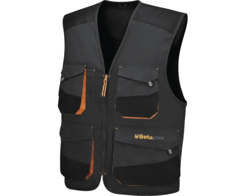 Gilet de travail noir Beta Easy avec plusieurs poches
