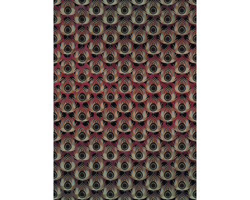 Tapete mit Pfauenfeder Muster