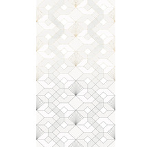 Papier peint à motif géométrique et design d'éventail