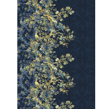 Papier peint à motif d'oiseaux et de fleurs