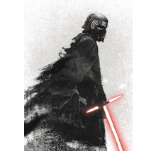 Affiche avec une figurine avec un sabre laser