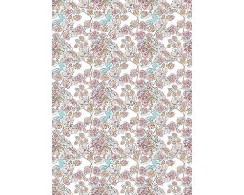 Fototapete Vlies DX4-007 Disney Edition 4 Cinderella Blossom 4-tlg. 200 x 280 cm Muster mit Blumen und einer weiblichen Figur