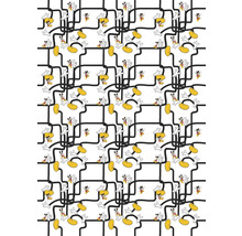 Papier peint avec motif répétitif de Mickey Mouse et de formes géométriques