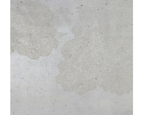 Dalle en béton avec motif floral