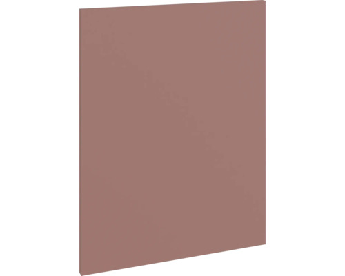 PICCANTE Smart Cache de lave-vaisselle pour lave-vaisselle partiellement intégré 45 cm rouge rouille mat avec bord épais "BB" Panneau décoratif