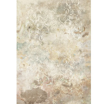 Motif de papier peint abstrait avec des éléments floraux