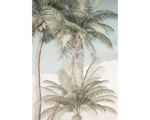 Illustration de palmiers comme décoration murale