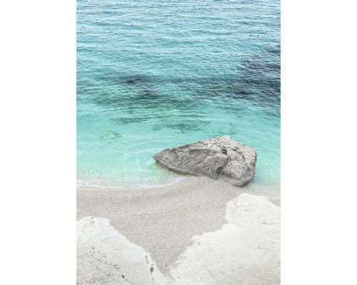 Plage avec rochers et mer