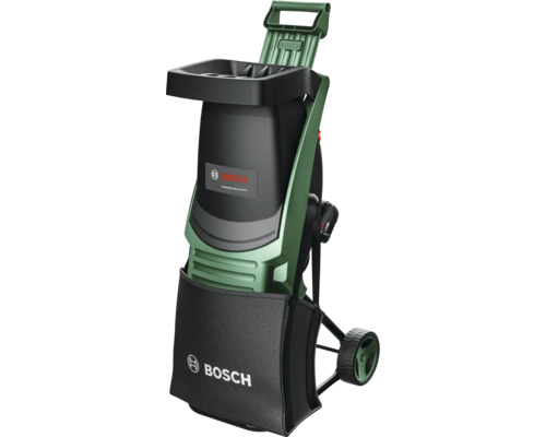 Broyeur de jardin sans fil Bosch avec panier de ramassage