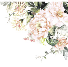 Aquarelle de roses et de fleurs