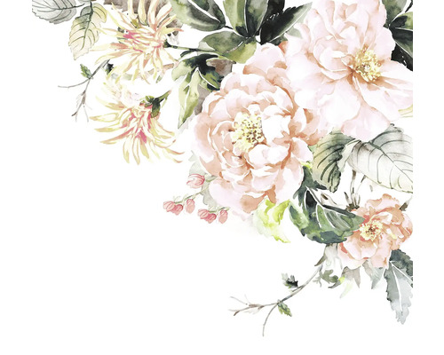 Aquarelle de roses et de fleurs