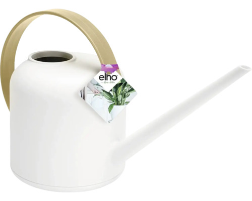Arrosoir blanc avec poignée et bec verseur
