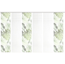 Schiebegardine mit Blattmuster für Fensterdekoration