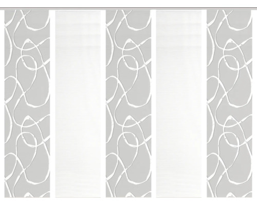 Schiebegardine mit abstraktem Muster