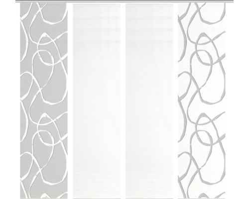 Schiebegardine mit geometrischem Muster