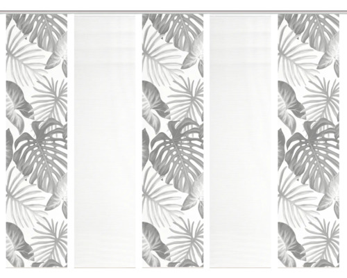 Schiebegardine mit Pflanzenmuster für Fensterdekoration