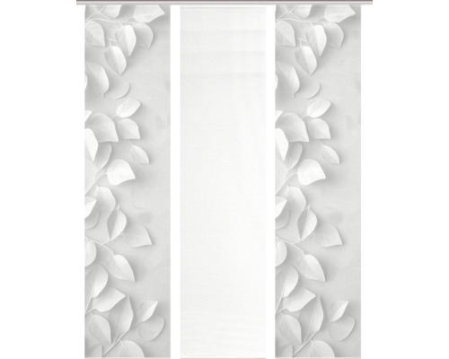 Schiebegardine mit Blattmuster für Fensterdekoration
