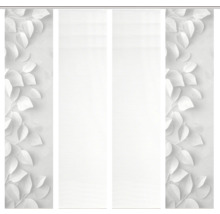 Schiebegardine mit Blätterdekor für Fenster