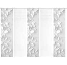 Schiebegardine mit Blätterdesign für Fensterdekoration